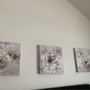 Floral Canvas Wall Art Set